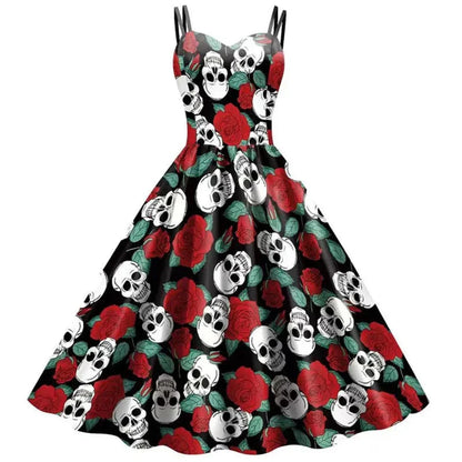 Naisten Goottilainen A-linjainen Mekko Vintage Tyylillä