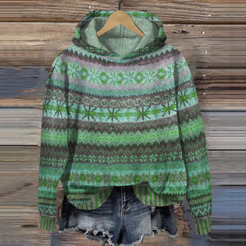 Naisten Huppari Moderni Fleece Puuvilla