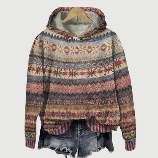 Naisten Huppari Moderni Fleece Puuvilla