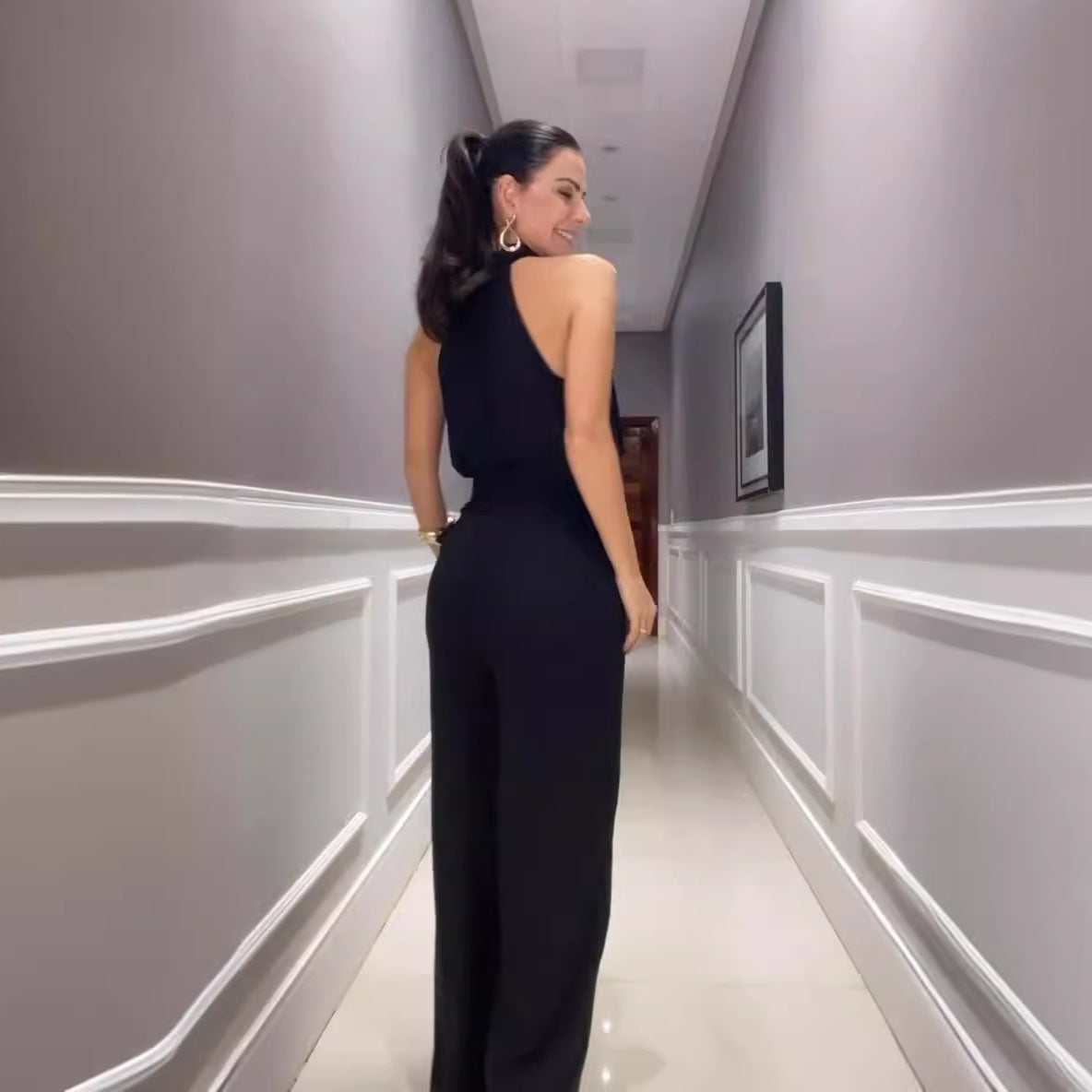Naisten Jumpsuit Mukava Polyesteri Ergonominen Muotoilu
