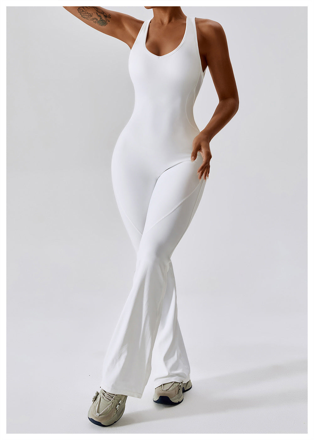Naisten Jumpsuit V-halkio Muotoiltu Nylon