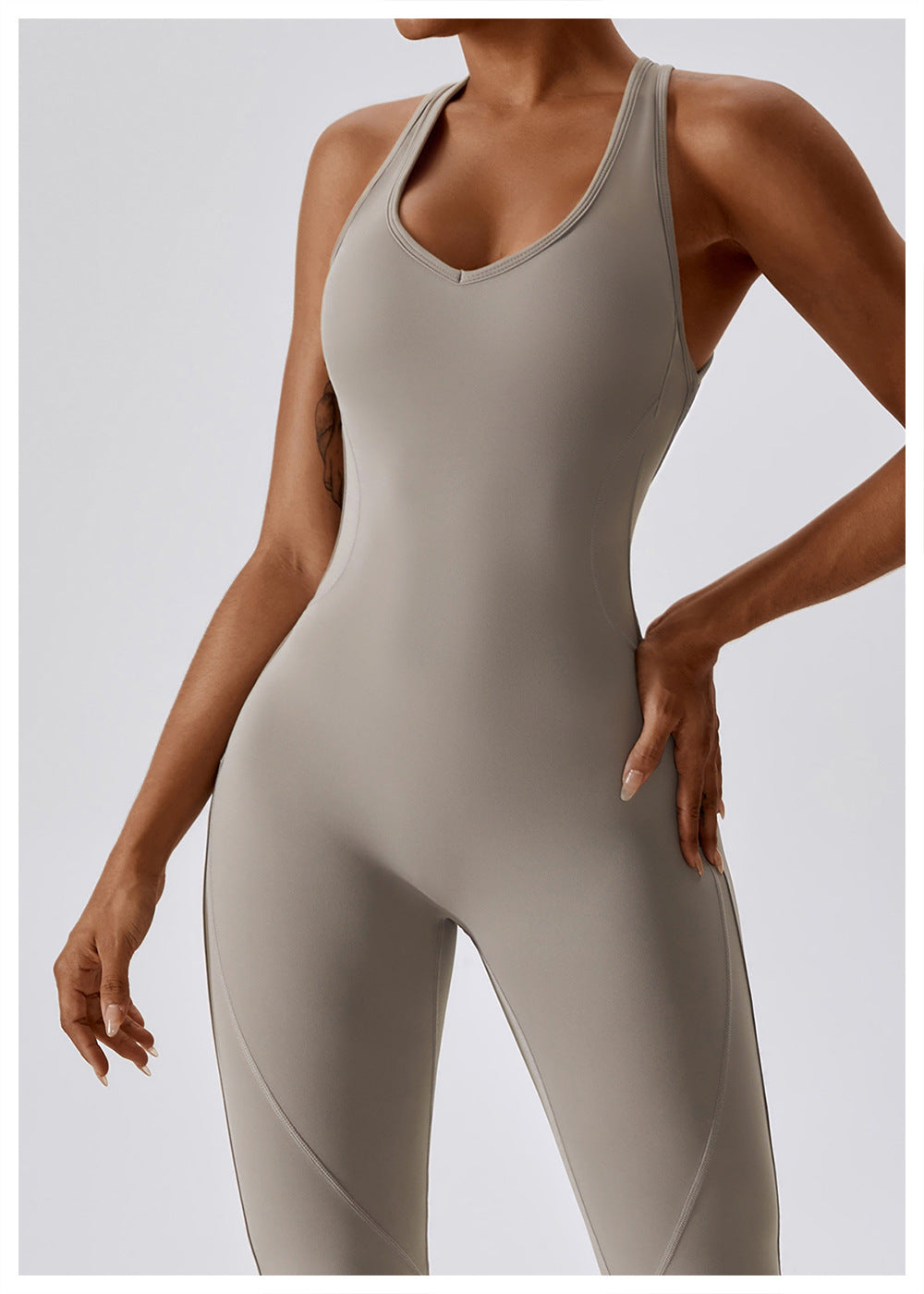 Naisten Jumpsuit V-halkio Muotoiltu Nylon