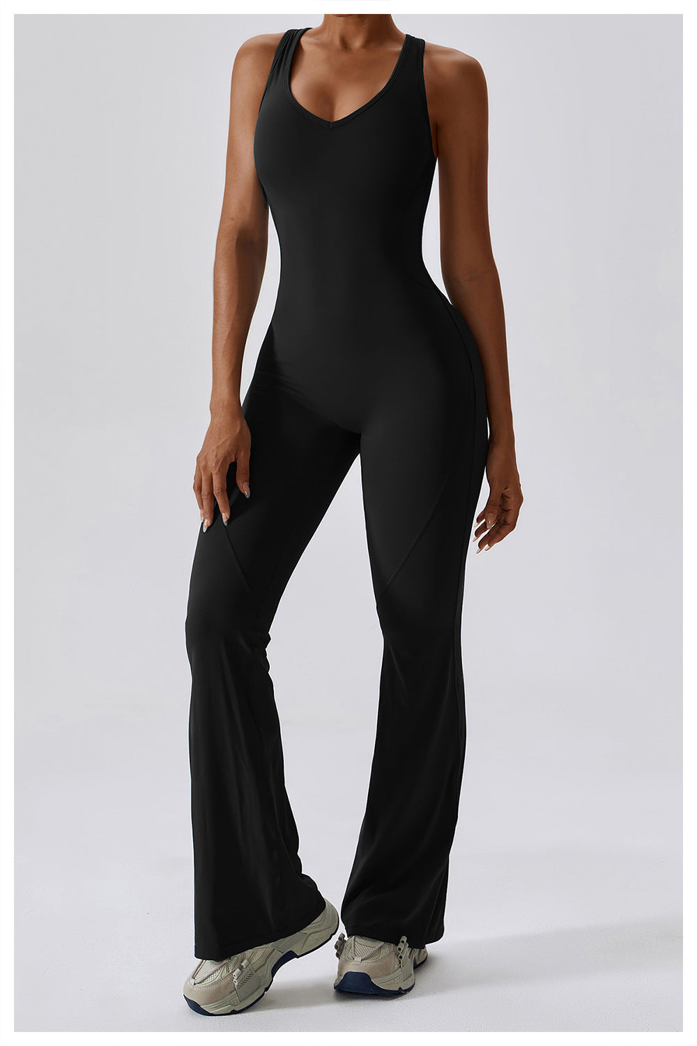 Naisten Jumpsuit V-halkio Muotoiltu Nylon