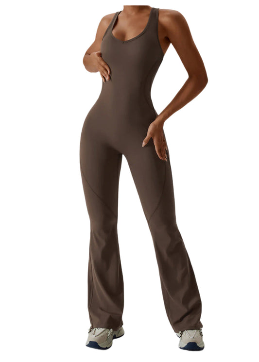 Naisten Jumpsuit V-halkio Muotoiltu Nylon