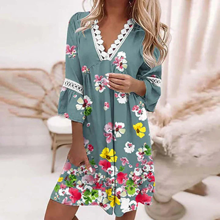 Naisten Kesämekko Ilmava Kukka-Design 100% Puuvilla