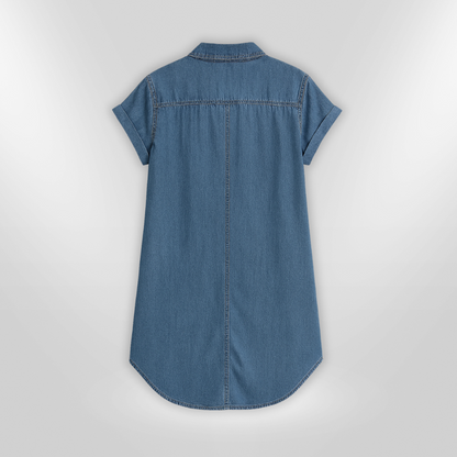 Naisten Kesämekko Napitettu Denim