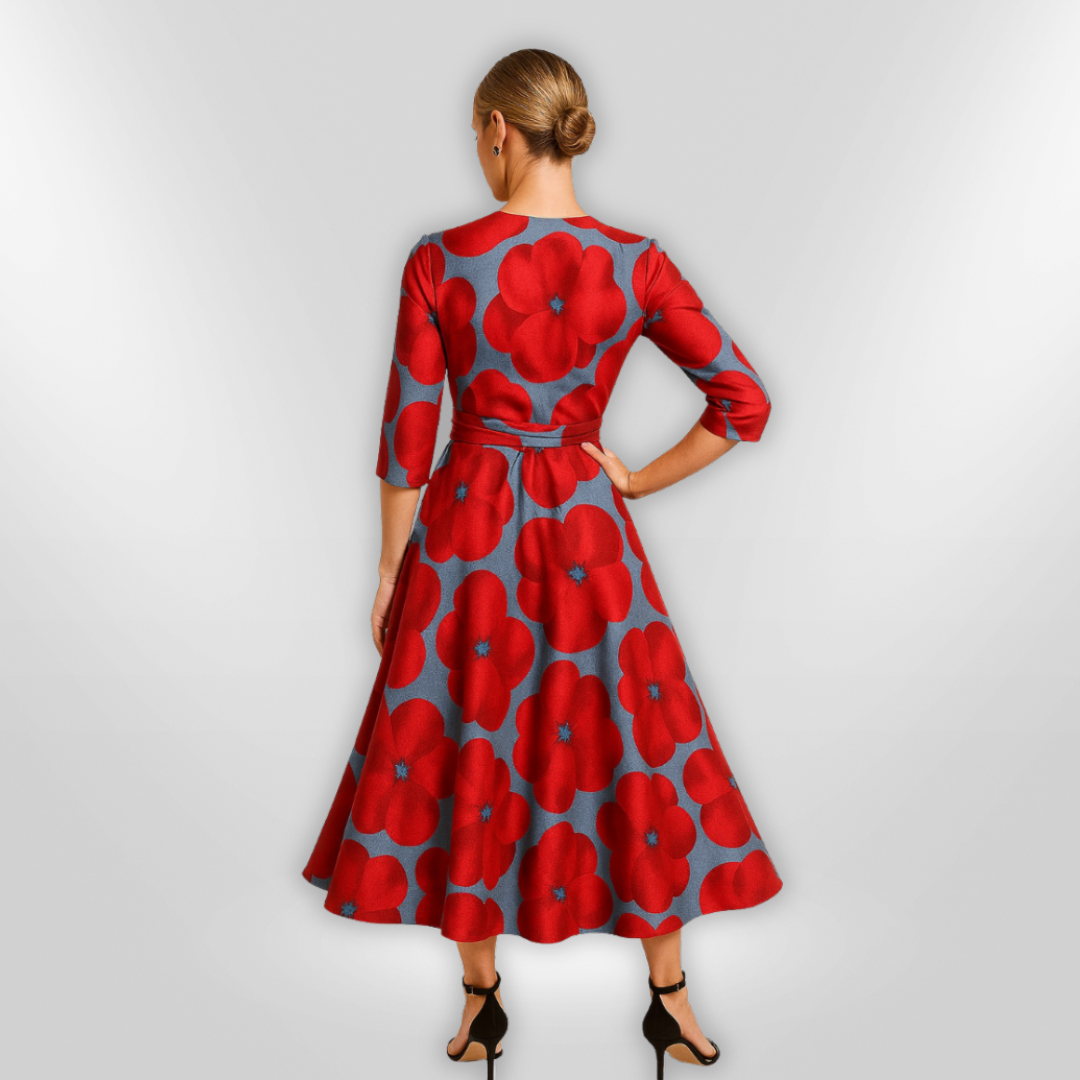 Naisten Kukallinen Mekko Elegantti Design