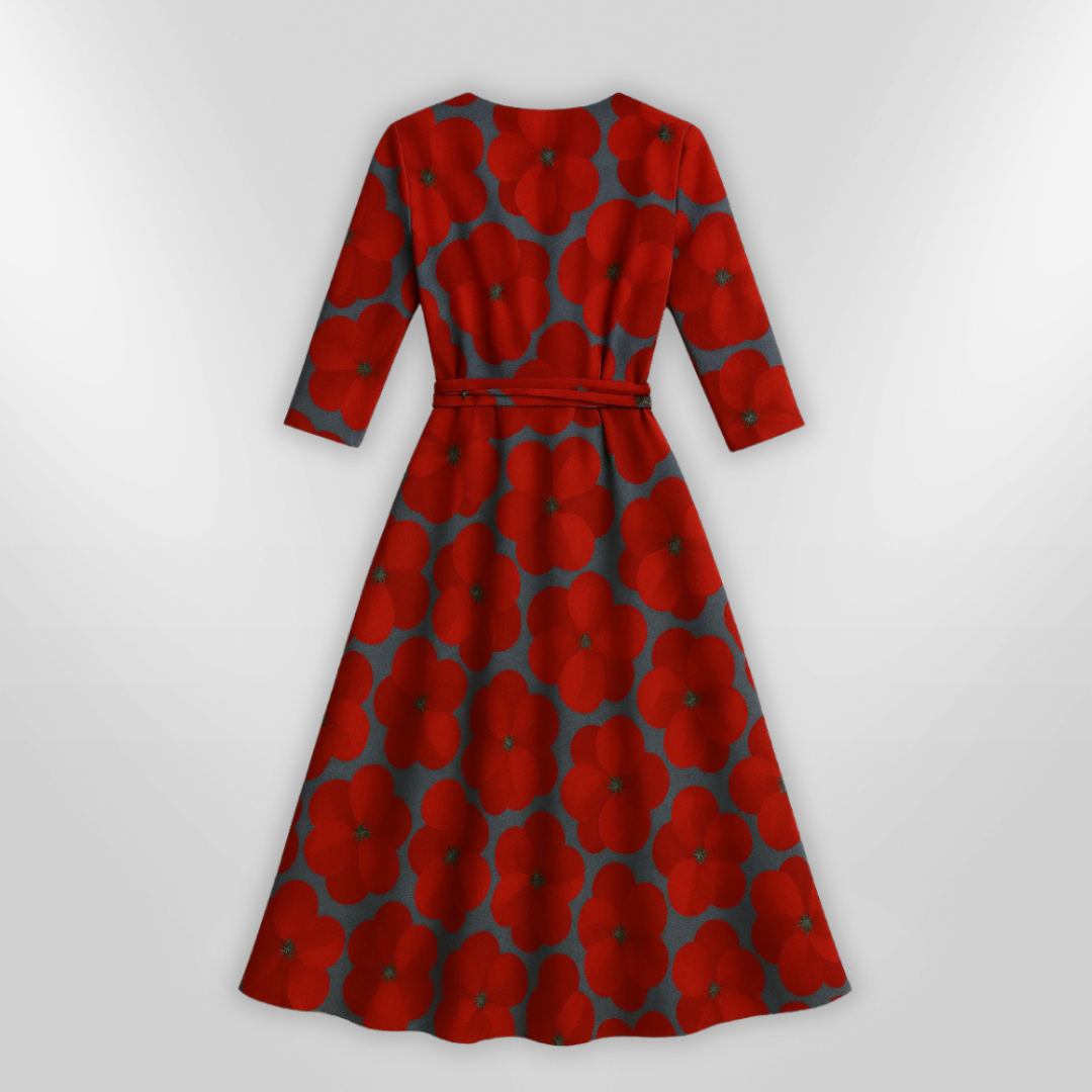 Naisten Kukallinen Mekko Elegantti Design