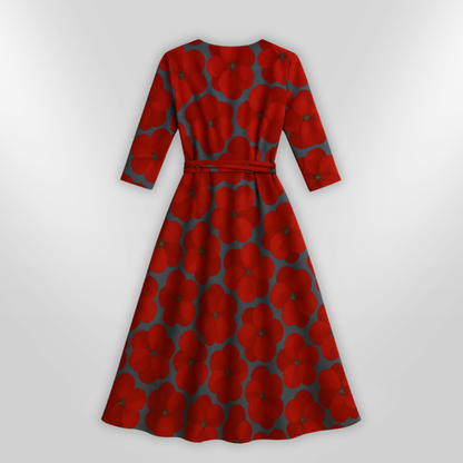 Naisten Kukallinen Mekko Elegantti Design