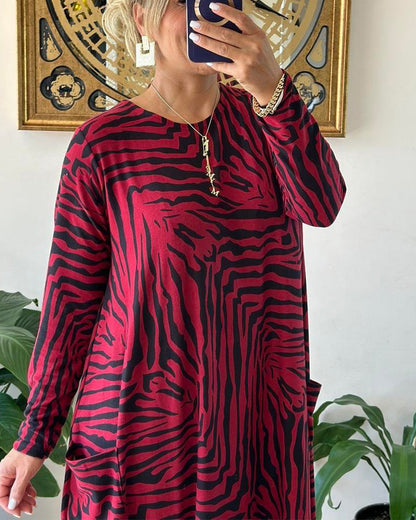 Naisten Maxi Mekko Rento Printti Puuvillasekoite