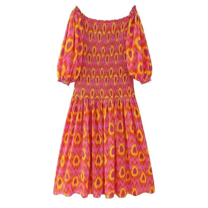 Naisten Maxi Mekko Värikäs Ilmava