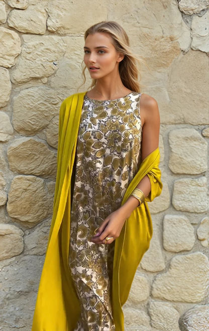Naisten Maxi Mekko Virtaava Design
