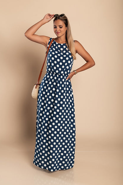 Naisten Midi Mekko Pilkkuprintillä