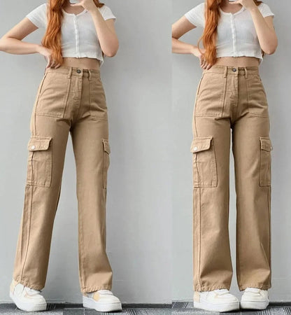 Naisten Multi Pocket Cargo -housut