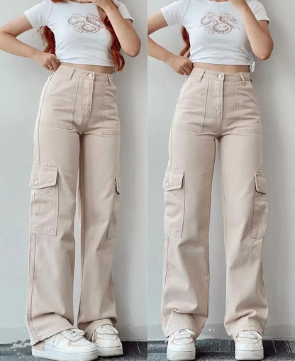 Naisten Multi Pocket Cargo -housut