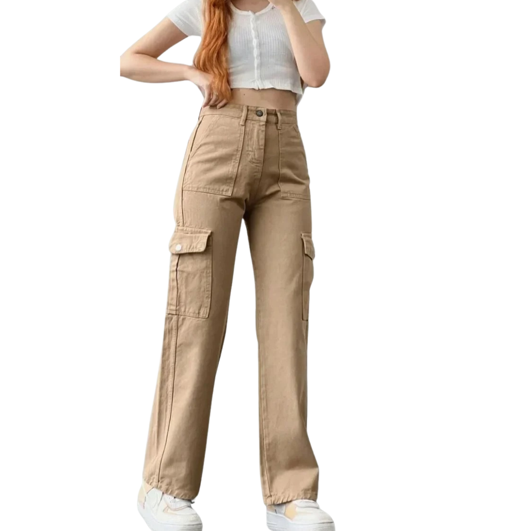 Naisten Multi Pocket Cargo -housut