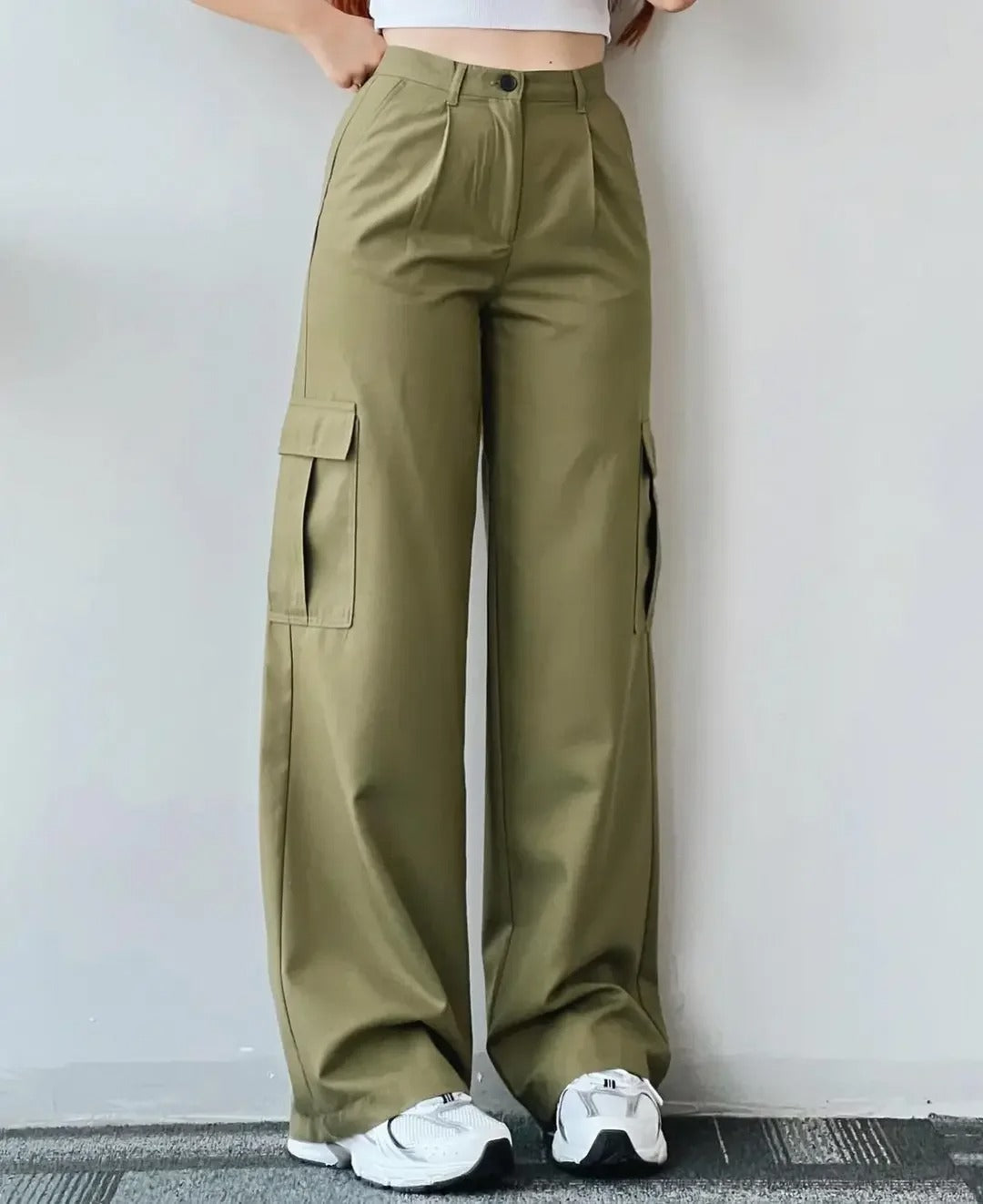 Naisten Multi Pocket Cargo -housut