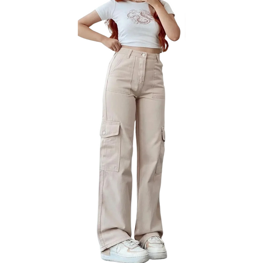 Naisten Multi Pocket Cargo -housut