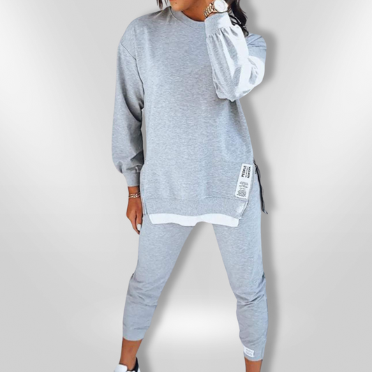 Naisten Oversized Huppari ja Joggerit Pehmeä Loungewear