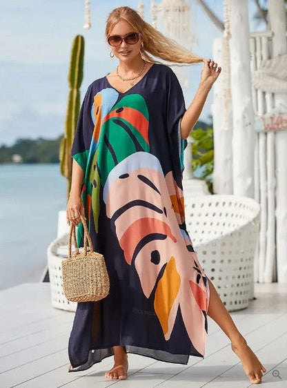 Naisten Pitkä Boho-mekko Graafinen Sateenkaari 100% Polyesteri