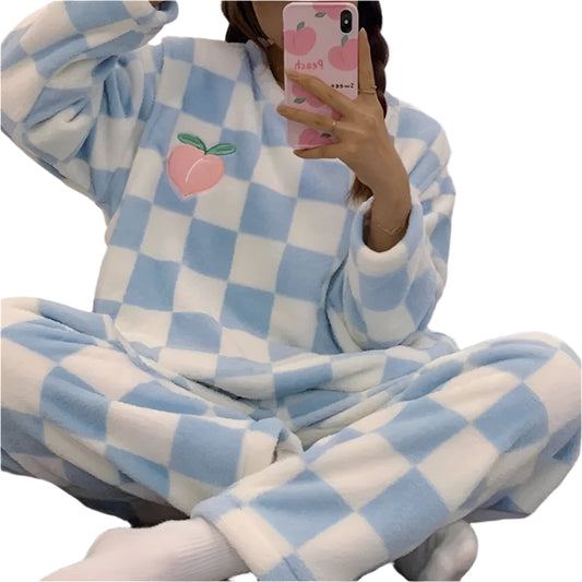 Naisten Pyjama Pehmeä Katooni Mukavuus