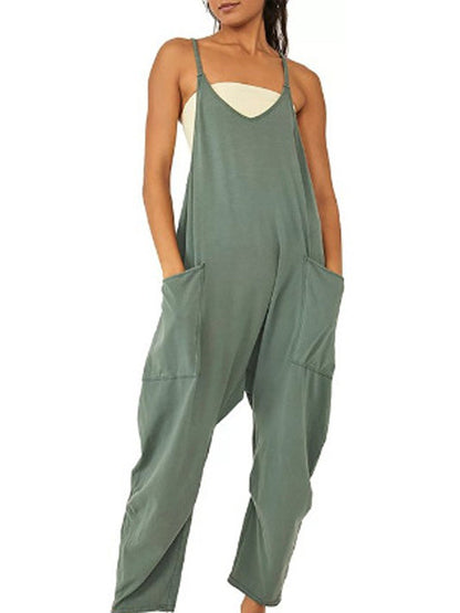 Naisten Rento Jumpsuit Ilmavasta Kankaasta Kevyt Mukava Malli