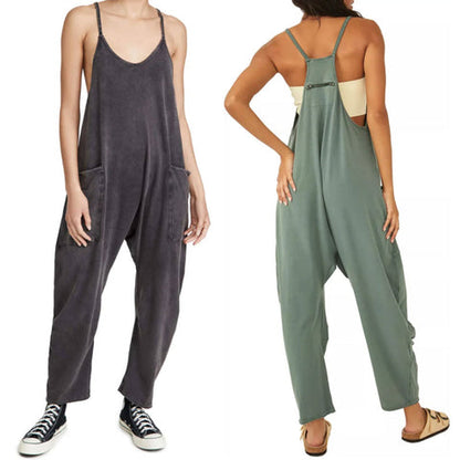 Naisten Rento Jumpsuit Ilmavasta Kankaasta Kevyt Mukava Malli