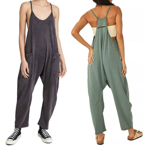 Naisten Rento Jumpsuit Ilmavasta Kankaasta Kevyt Mukava Malli