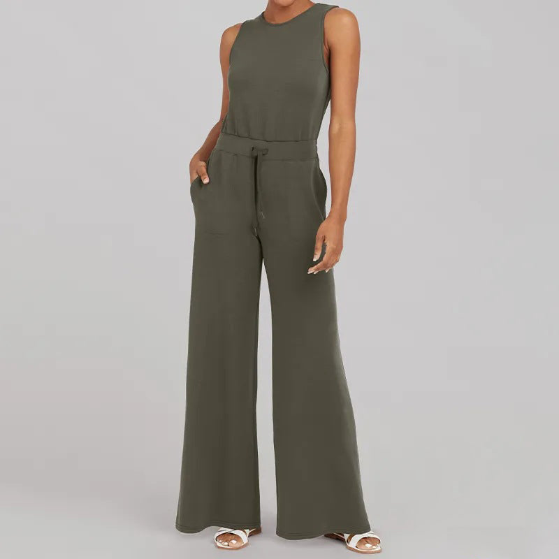 Naisten Rento Jumpsuit Vyötärönauha Polyesteri