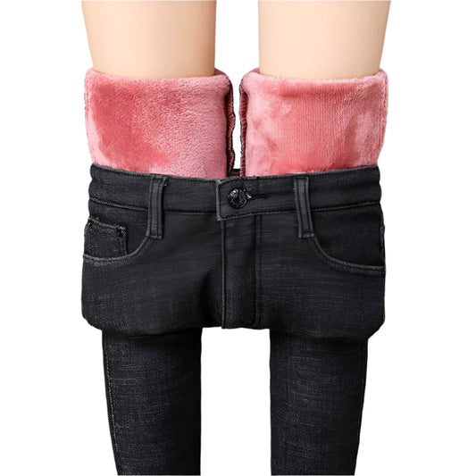 Naisten Retro Thermal Skinny farkut