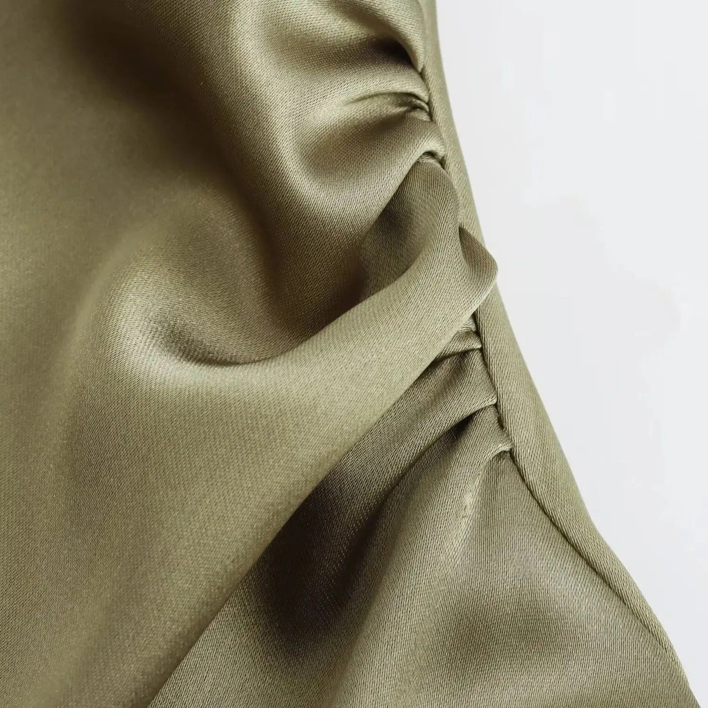 Naisten Satiini Slip Midi Mekko