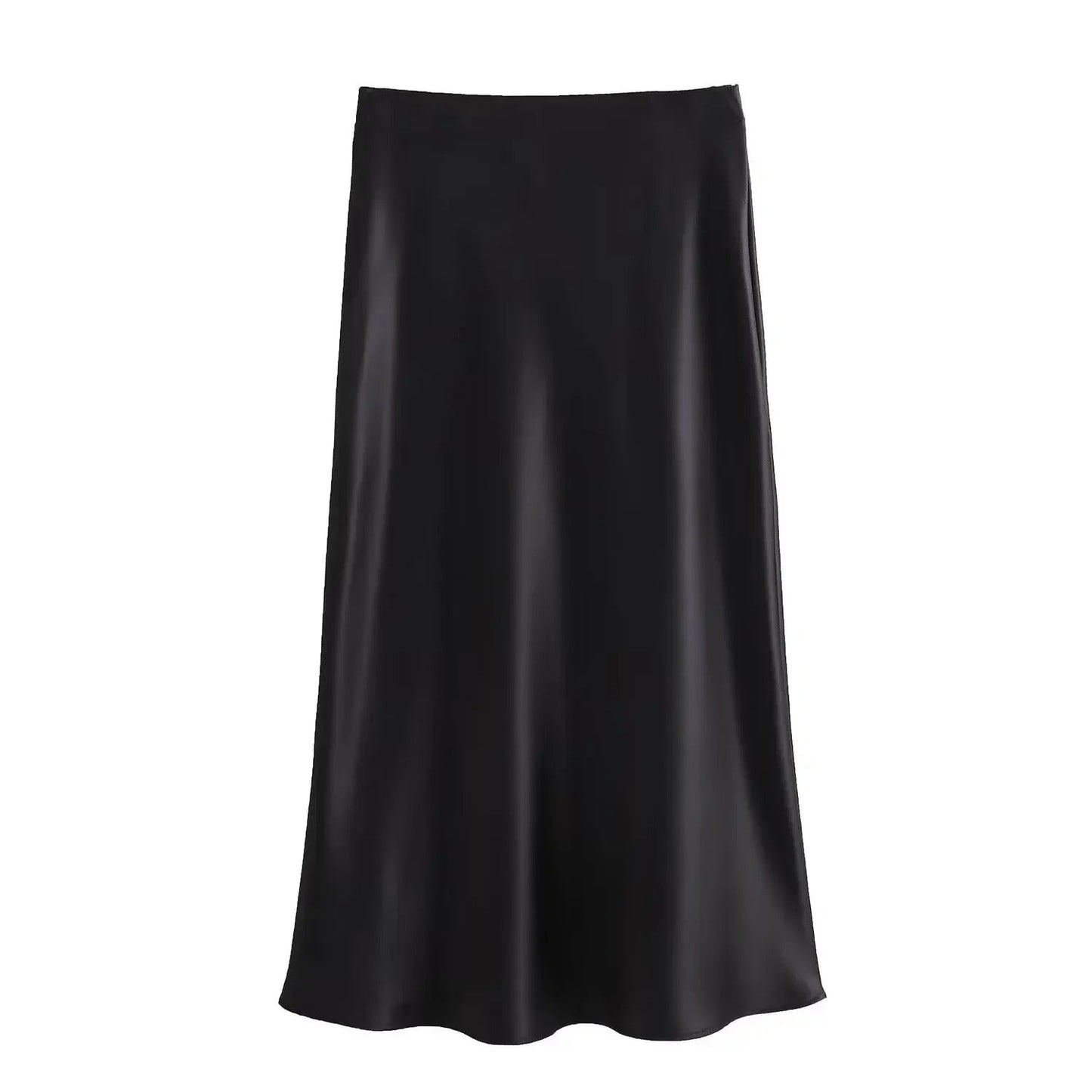 Naisten Slim Fit Satiini Kiristysnauha Mekko