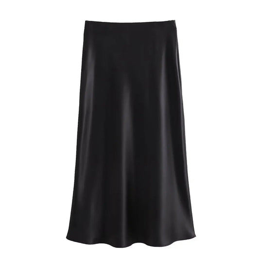 Naisten Slim Fit Satiini Kiristysnauha Mekko