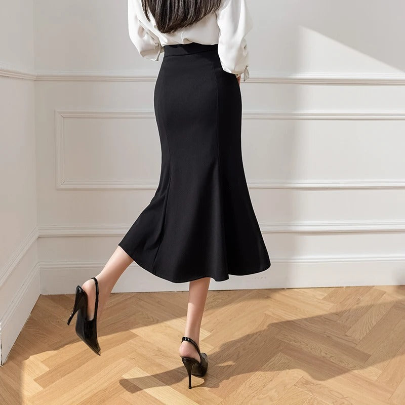 Naisten Slim Fit merenneito hame