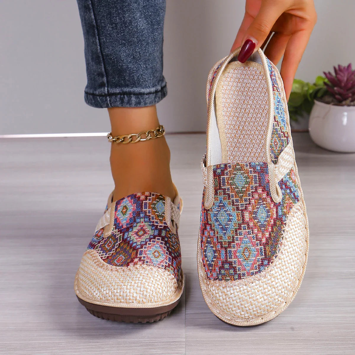 Naisten Slip-On Kengät Mukautuva Kangas