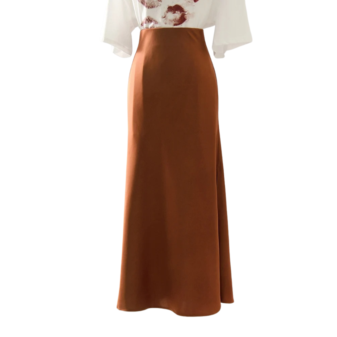 Naisten Split Satin hame