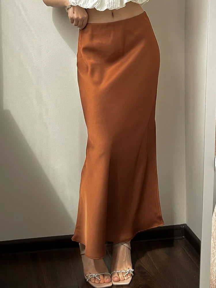 Naisten Split Satin hame