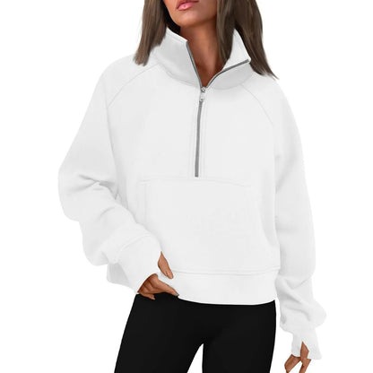 Naisten Stand Collar Fleece takki