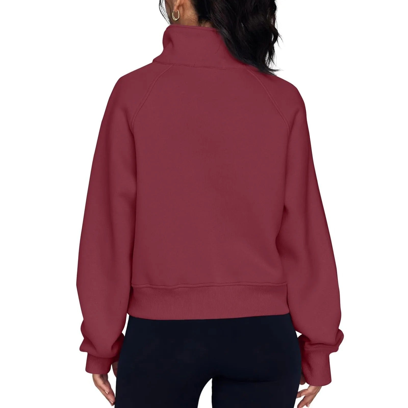 Naisten Stand Collar Fleece takki