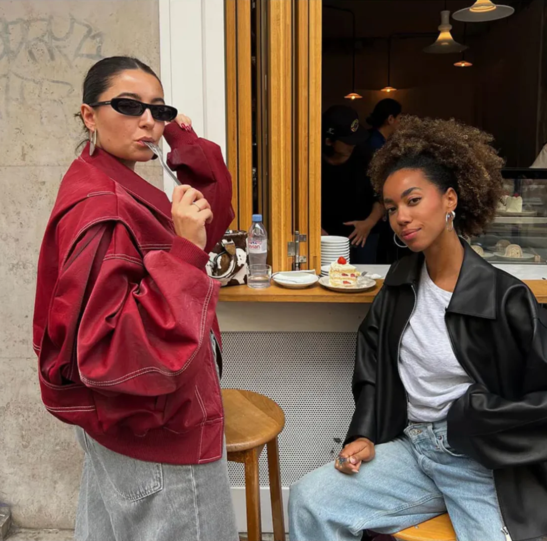 Naisten Takki Oversized Bomber Lämmin Kestävä