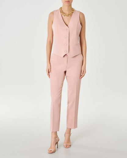 Naisten Trendikäs Tank Top & Sleek Straight Leg Housut
