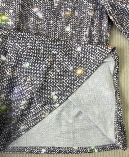 Naisten V-kaula-aukko Glitter Yläosa Polyesteri Spandex Pitkillä Hihoilla