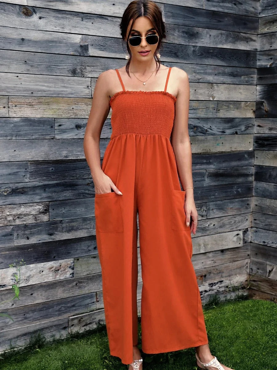 Naisten Vintage Spagettihihna Romper