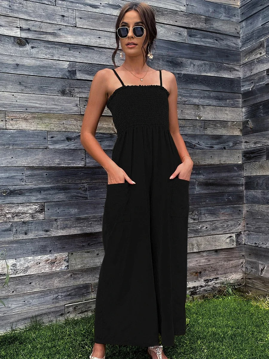Naisten Vintage Spagettihihna Romper