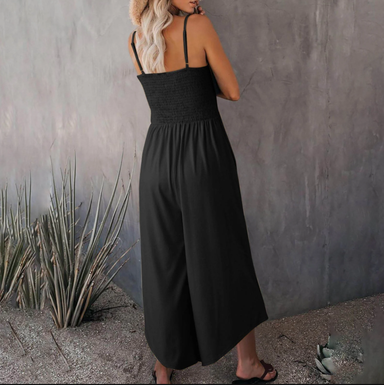 Naisten Vintage Spagettihihna Romper
