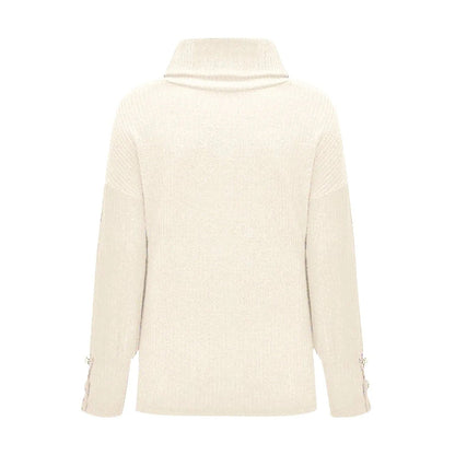 Naisten Vintage-turtleneck Villapaita