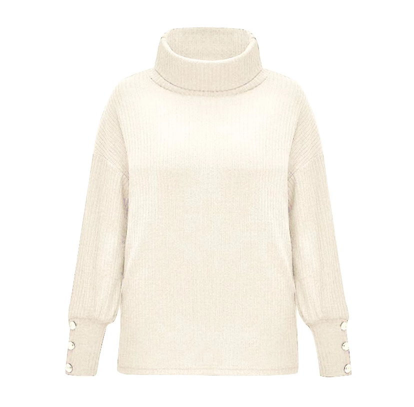 Naisten Vintage-turtleneck Villapaita