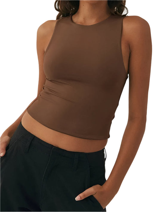 Naisten hihaton Slim Fit urheiluliivi