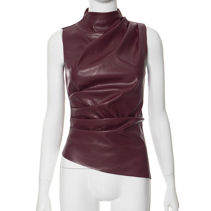Naisten hihaton bodycon-tyylinen rento tankkitoppi
