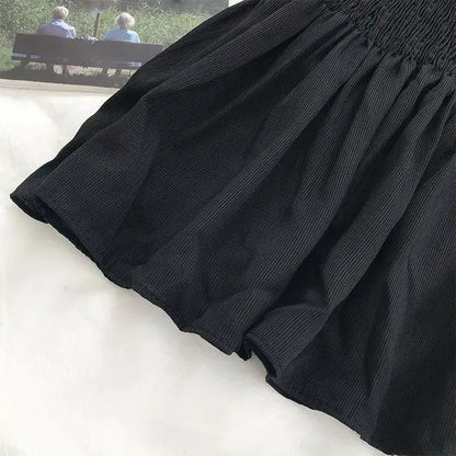 Naisten jousimallinen selkäaukkoinen pliseerattu crop-top